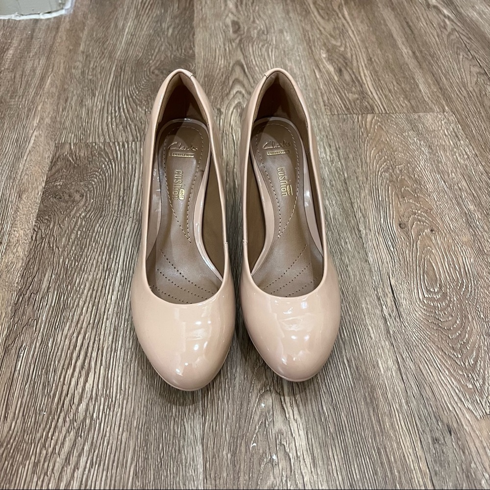 Clarks Soft Cushion Nude Heel